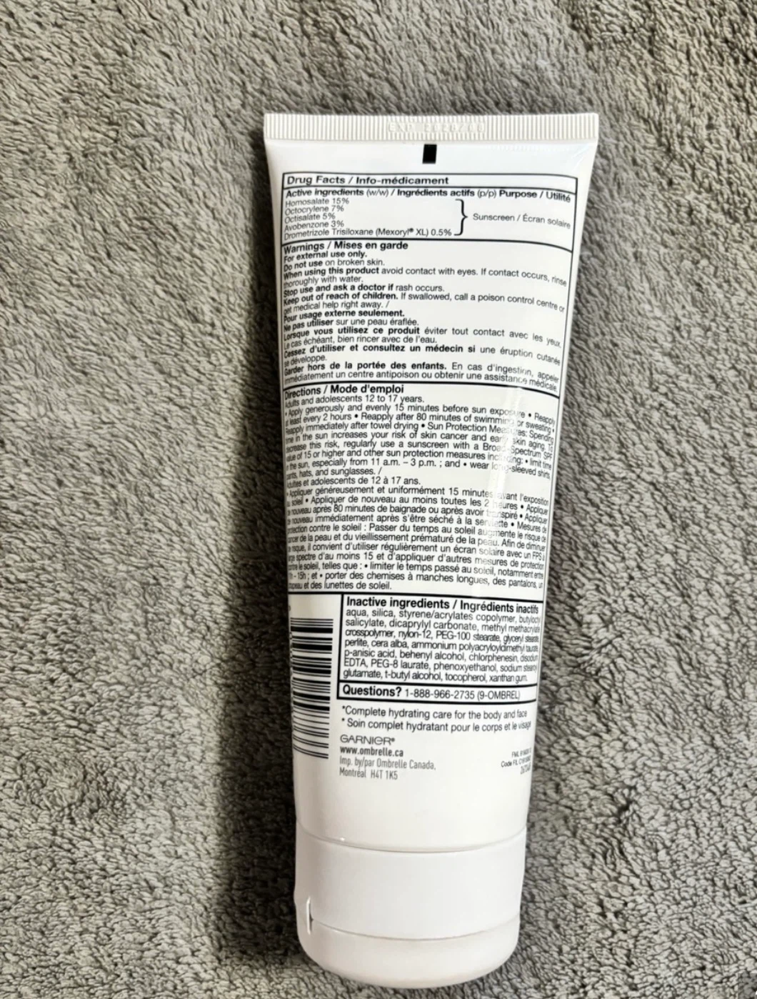 Garnier Ombrelle Complete Dry Touch SPF 60 Sunscreen 200ml - photo 2