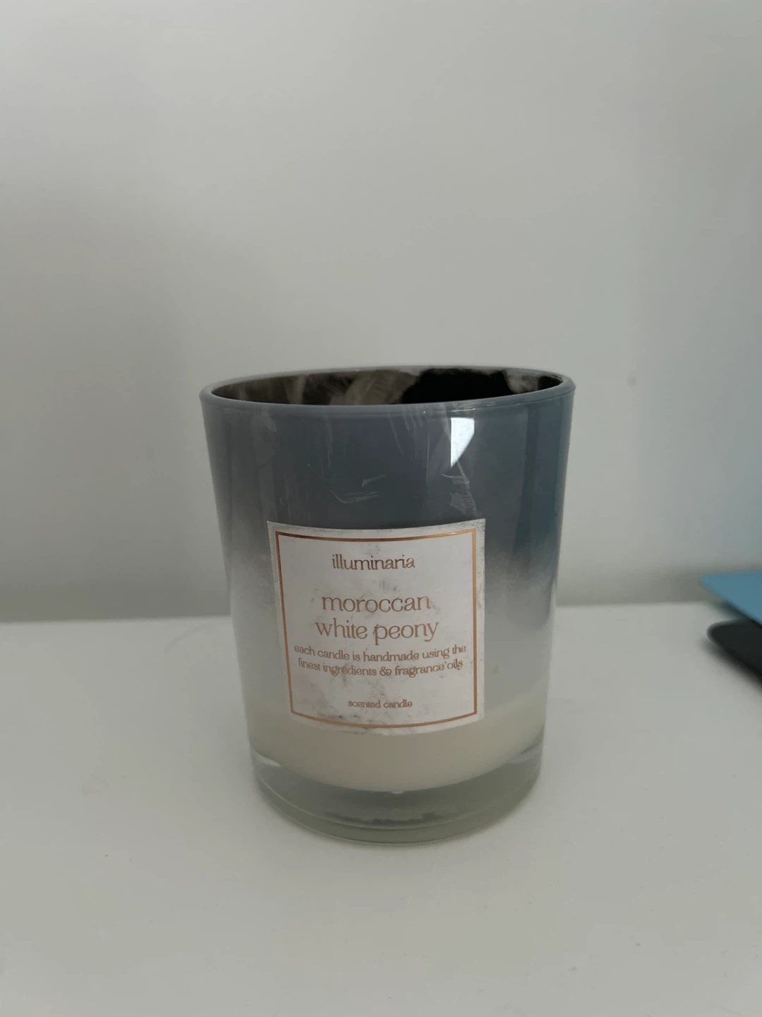 Illuminaria Moroccan White Peony Scented Candle