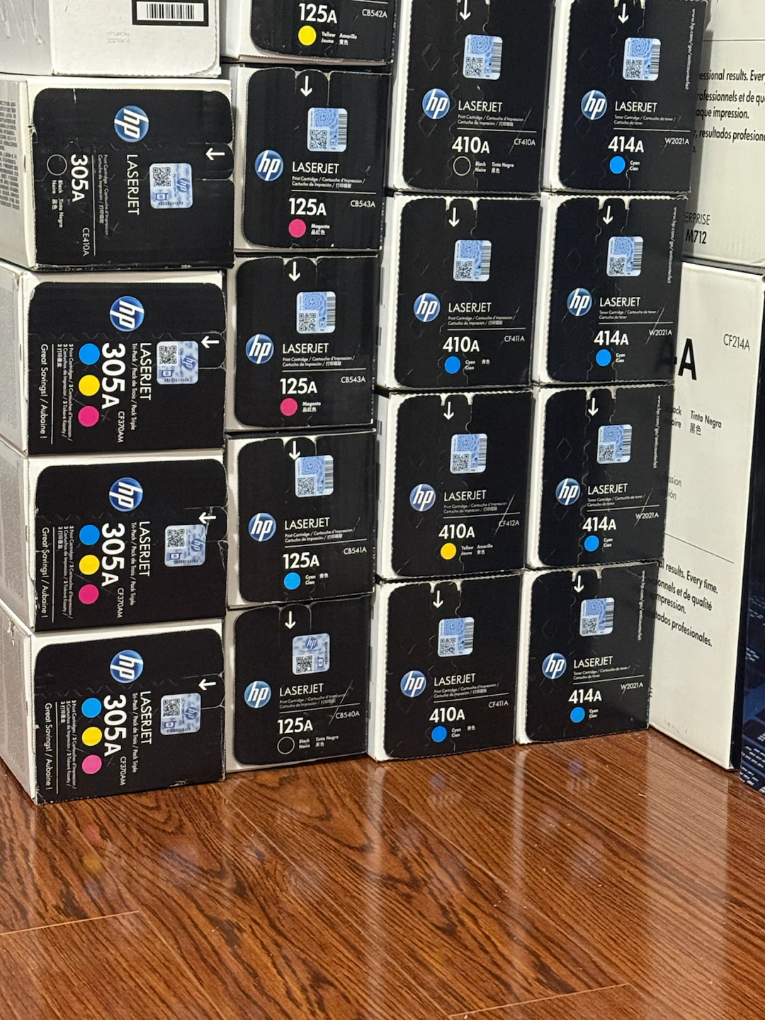 HP LaserJet Toner Cartridges - 305A, 125A, 410A, 414A