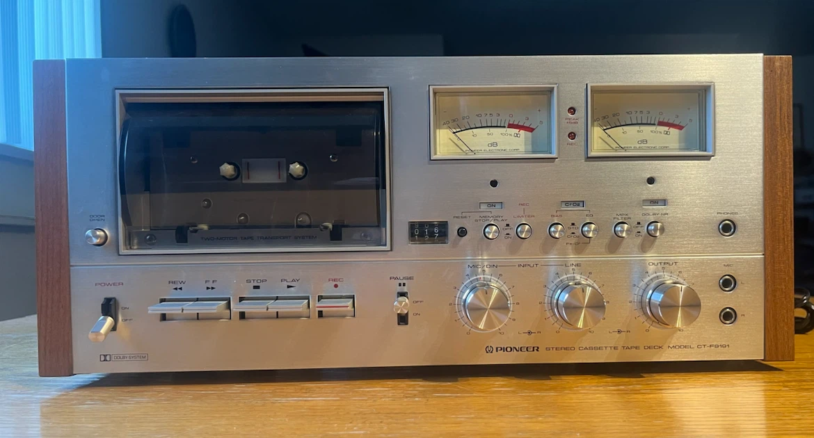 Vintage Pioneer Stereo Cassette Tape Deck CT-F9191 - AS IS - photo 2