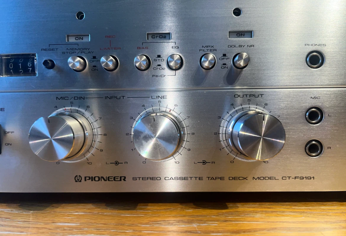 Vintage Pioneer Stereo Cassette Tape Deck CT-F9191 - AS IS - photo 4