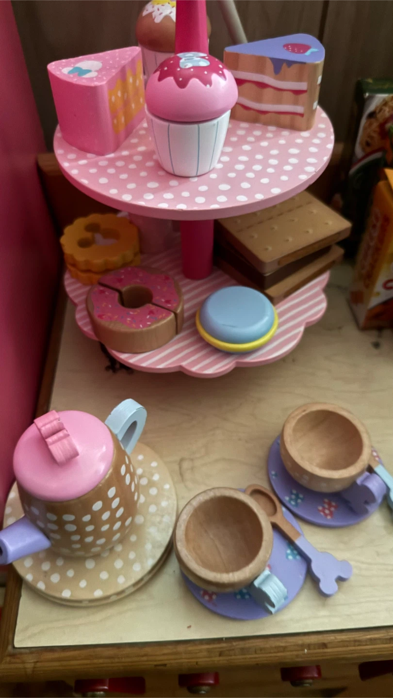 Wooden Toy Tea Set & Desserts - photo 2