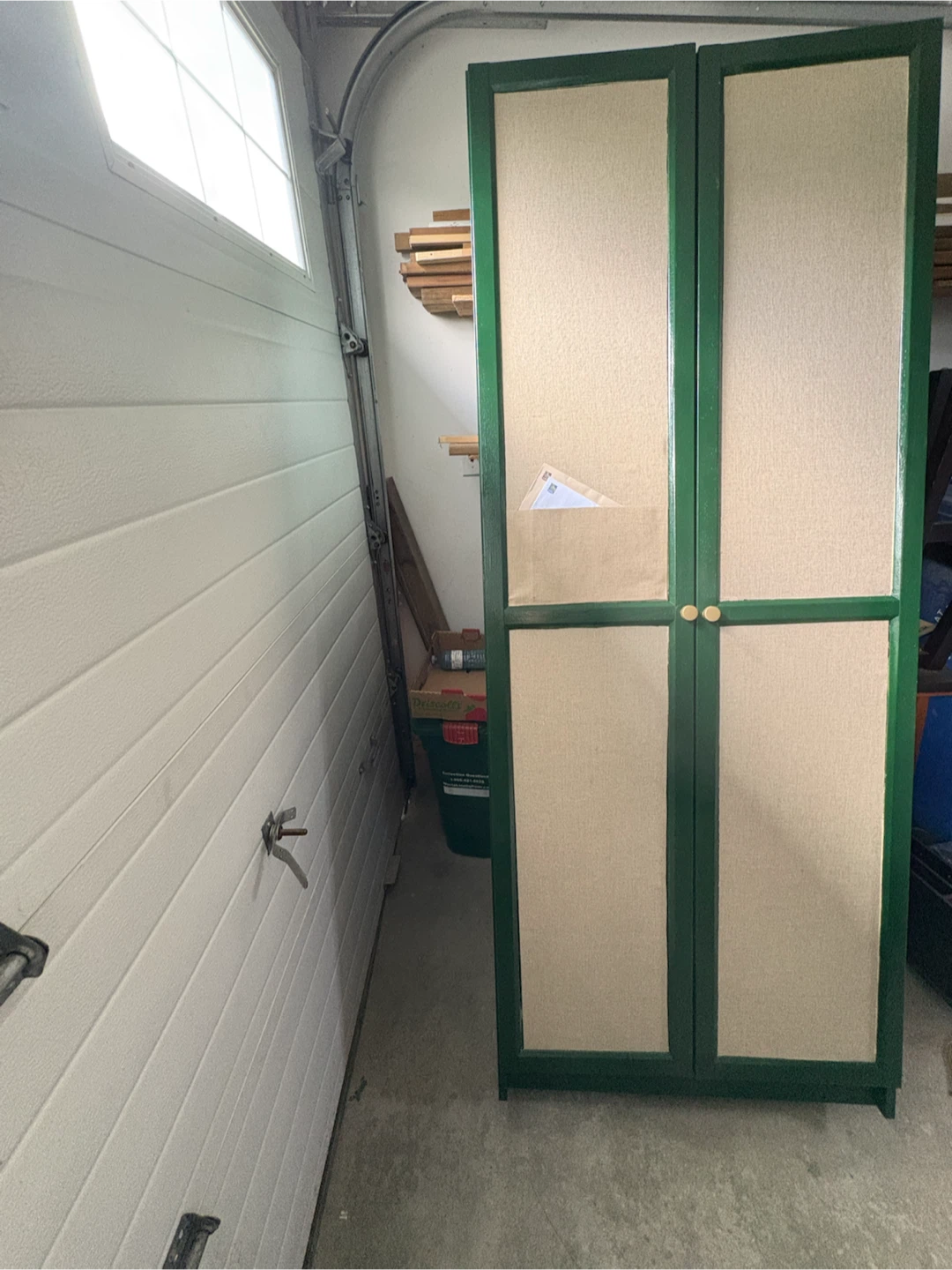 Green book case/ shelf / storage with door - photo 2