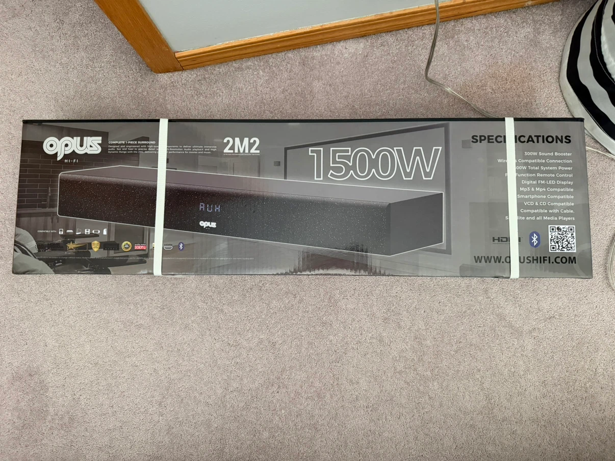 Brand new Opus Hi-Fi 2M2 Soundbar
