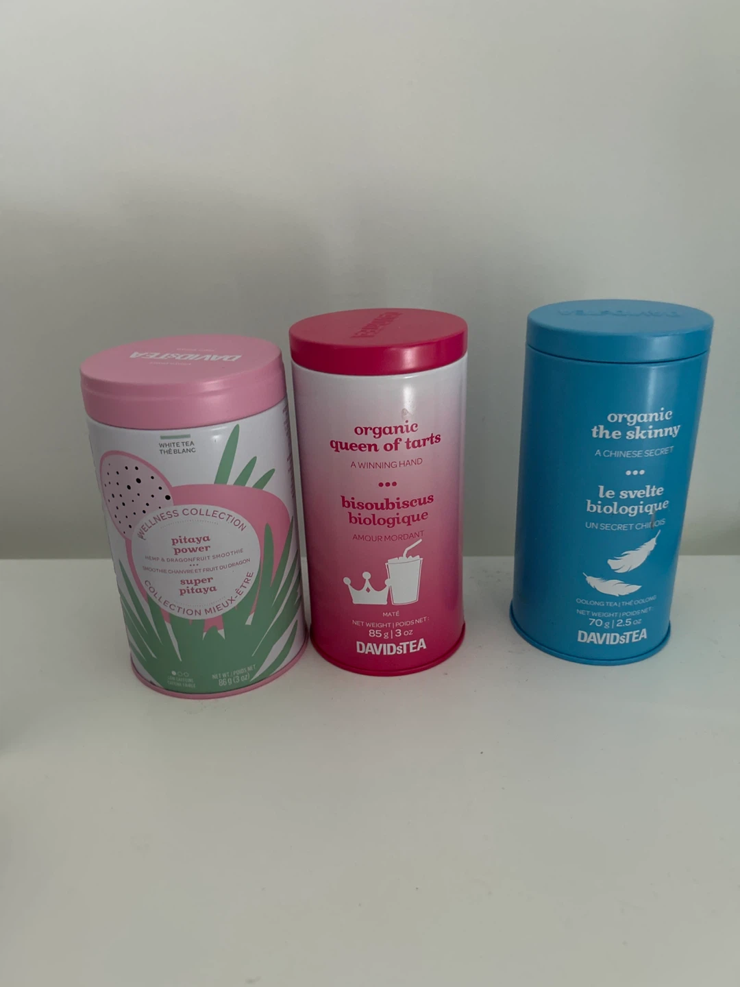 Empty DavidsTea Tea Tins