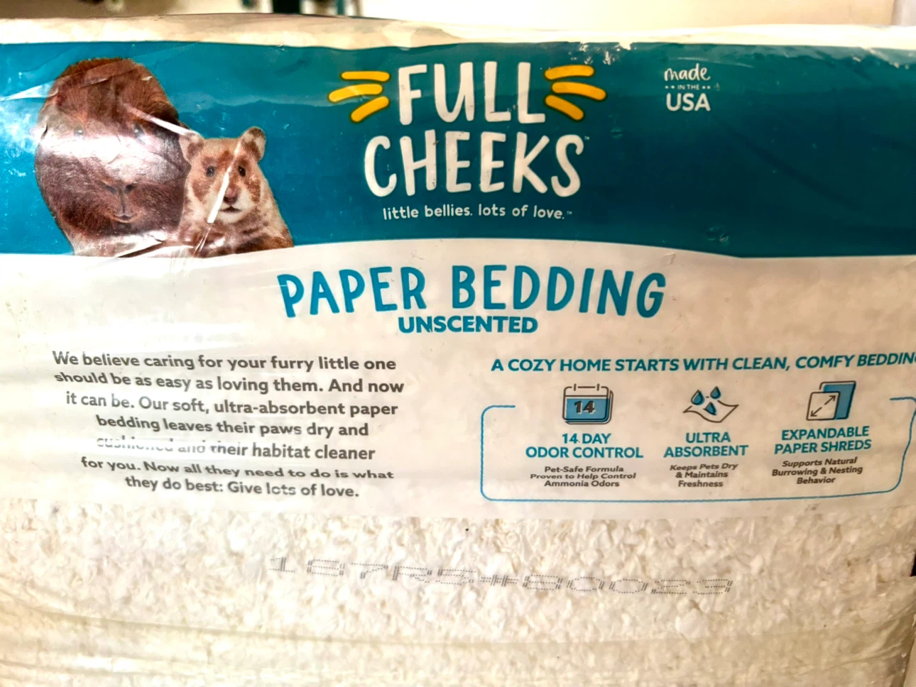 Full Cheeks Unscented Paper Bedding for Small Animals - photo 2