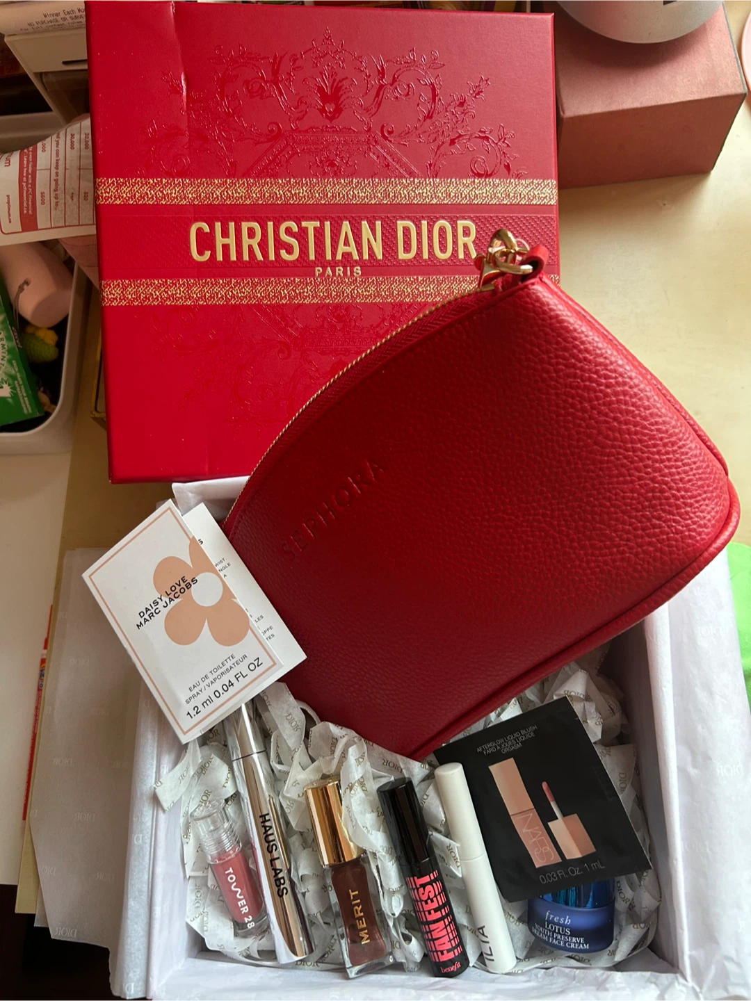 Makeup gift set with bag & box