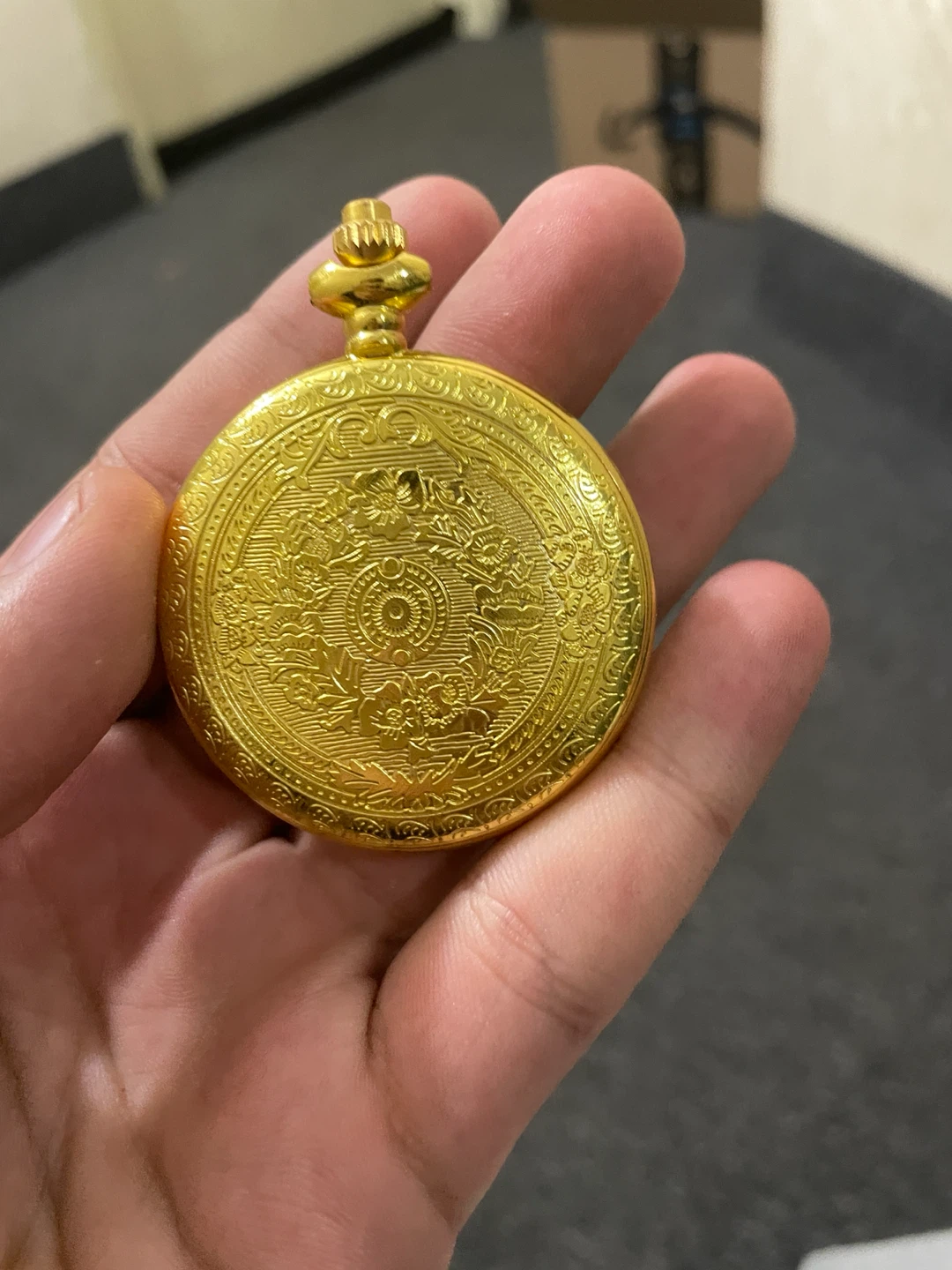 Gold Tone "To My Son" Pocket Watch - photo 2