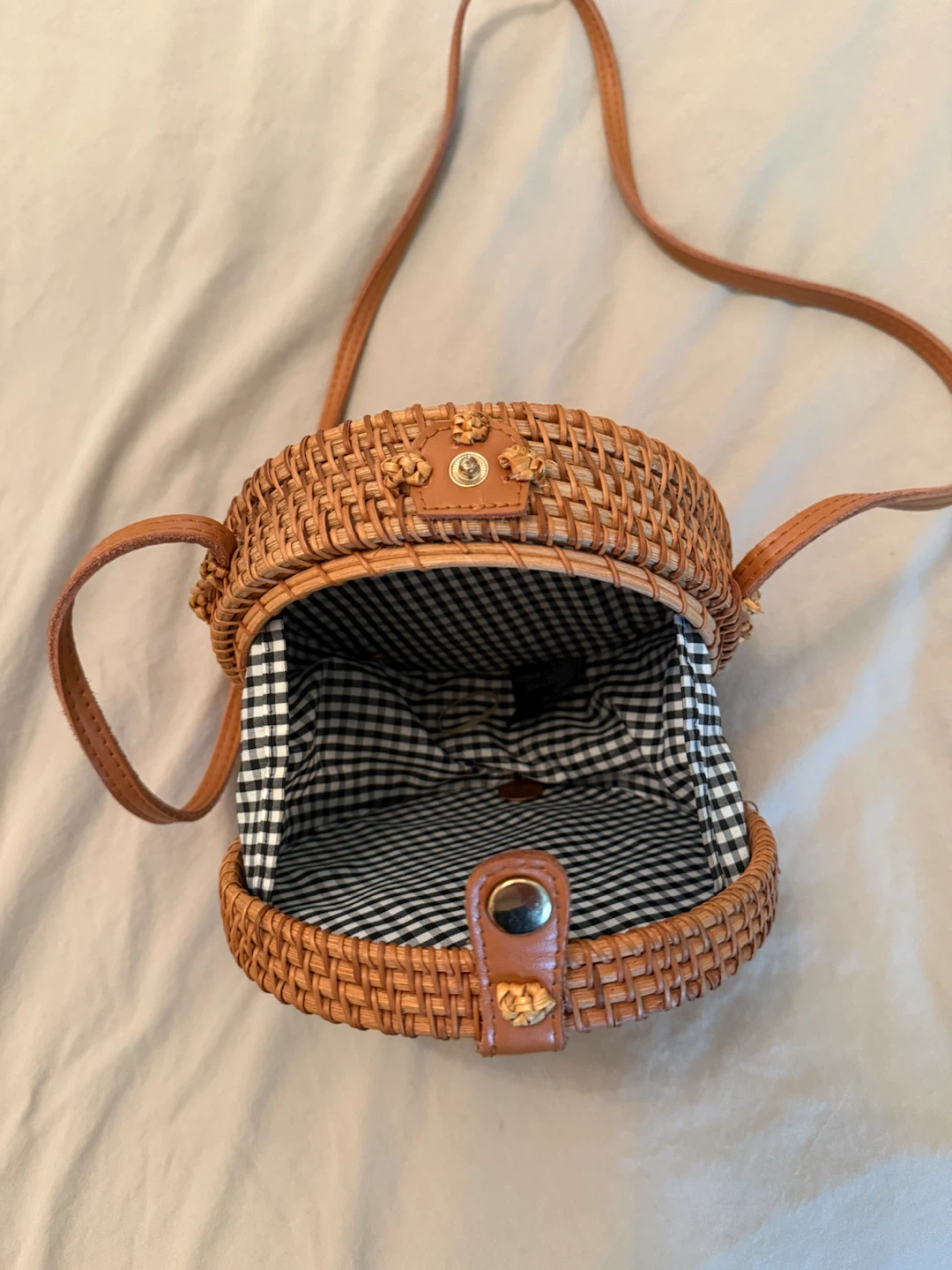 Woven Rattan Circle Bag - photo 2