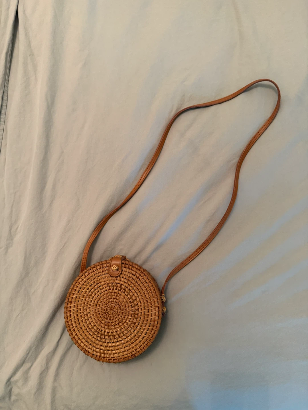 Woven Rattan Circle Bag - photo 3