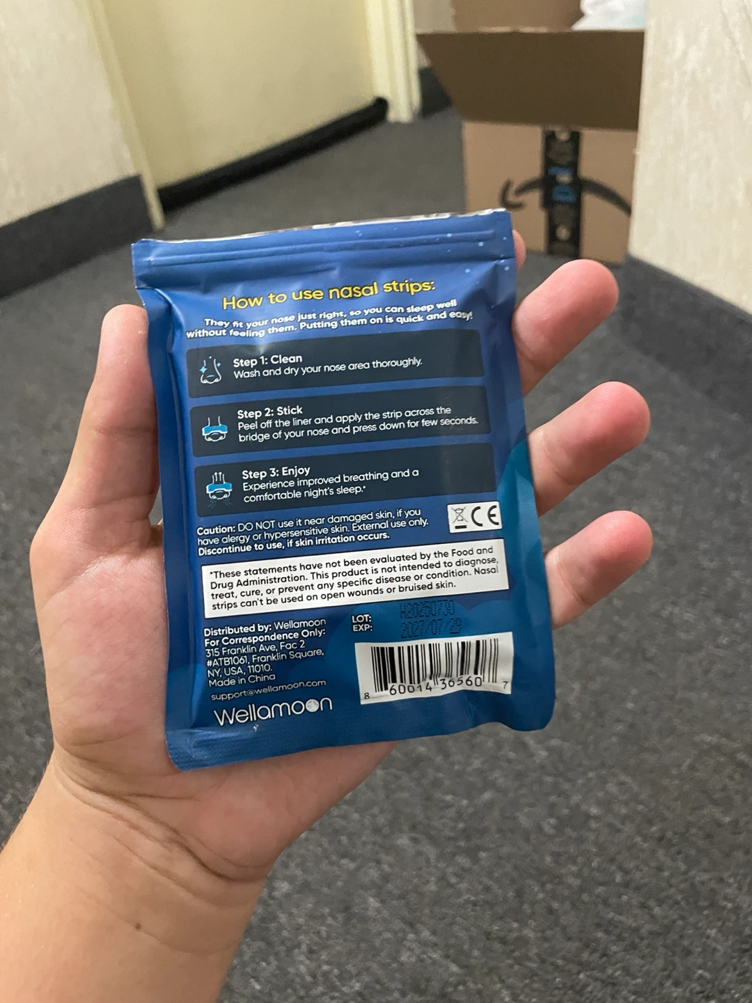 Wellamoon Take an easy BREATH Nasal Strips 30 Count