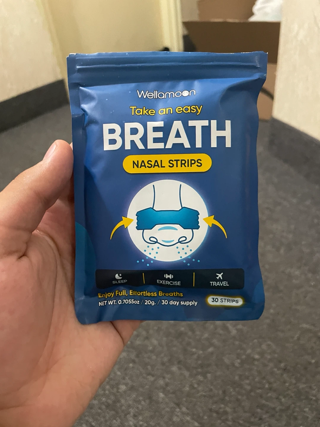 Wellamoon Take an easy BREATH Nasal Strips 30 Count - photo 2