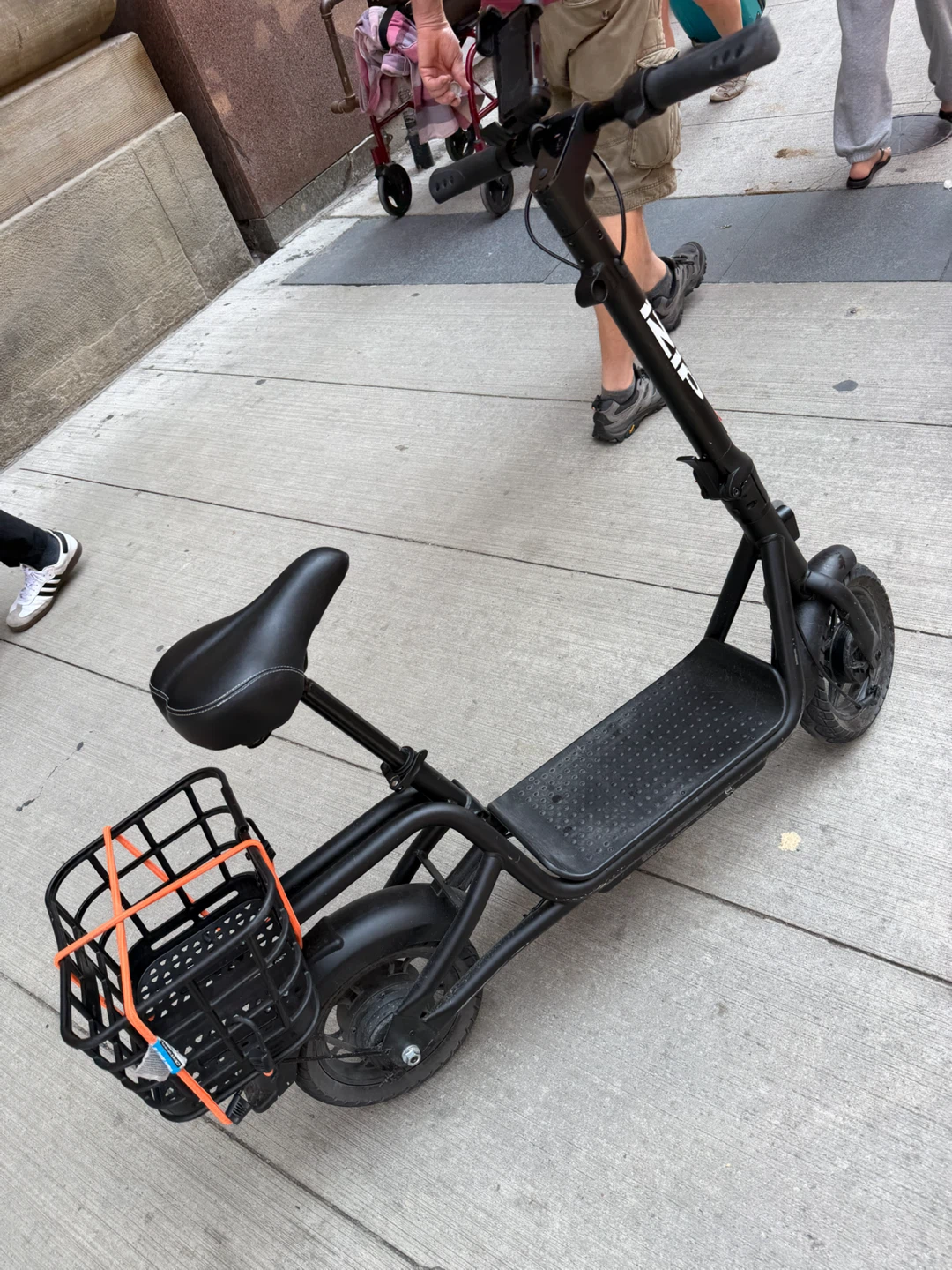 ZIP Electric Scooter with Seat and Basket