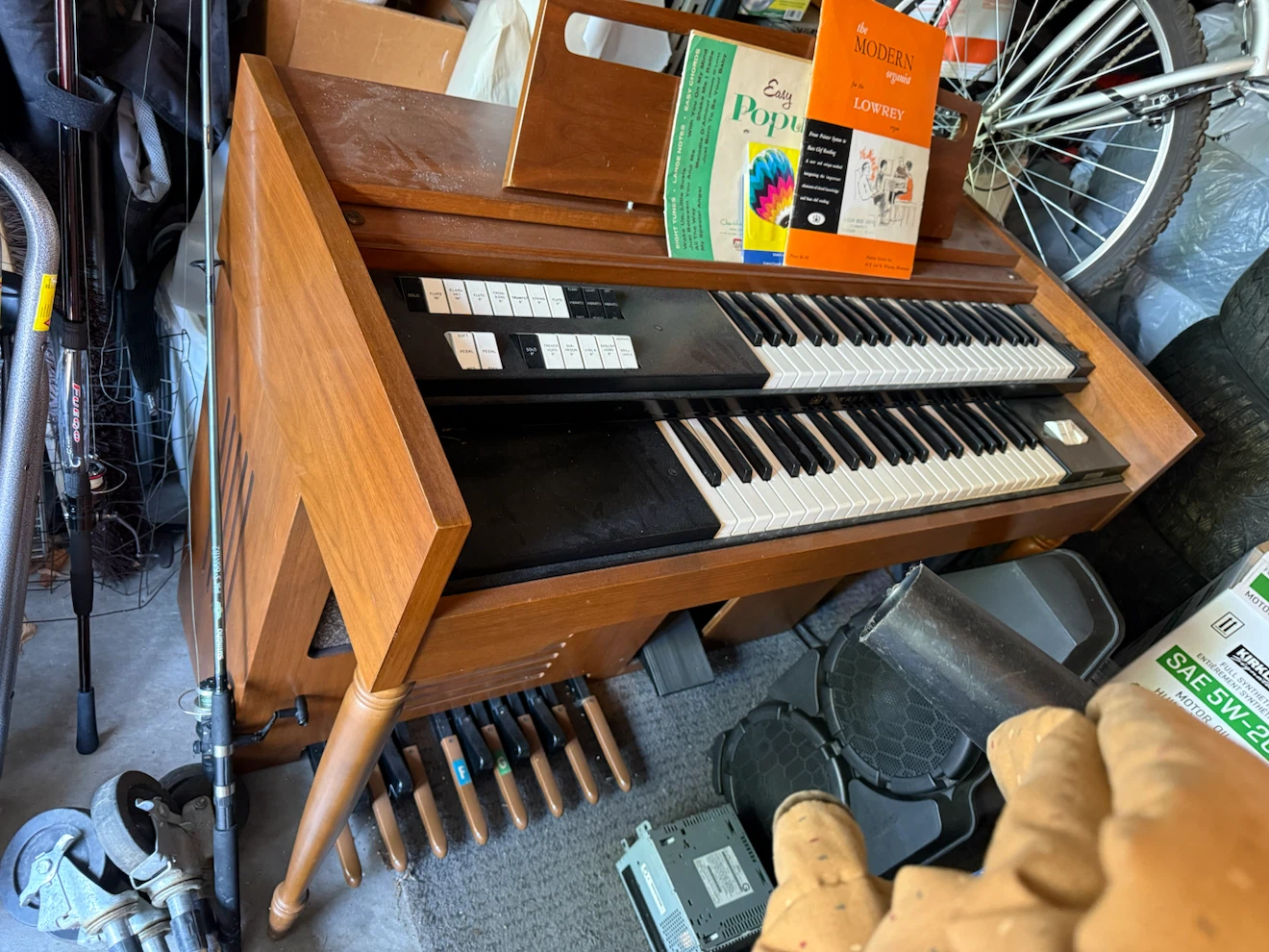 Lowrey Organ with Music Books