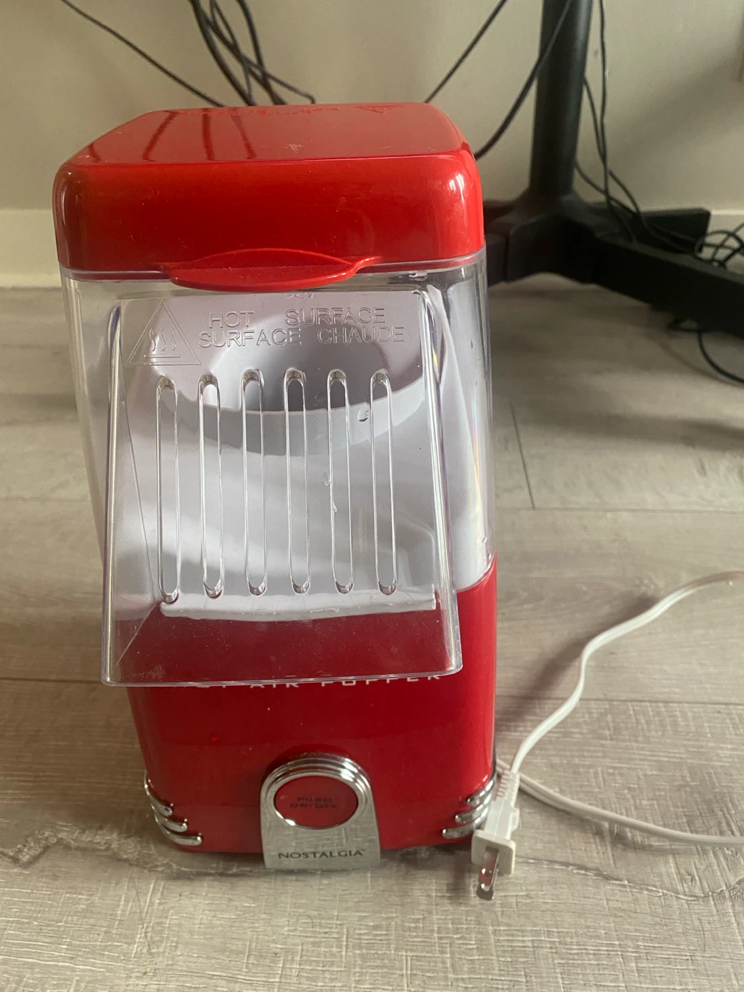 Nostalgia Red Hot Air Popcorn Popper