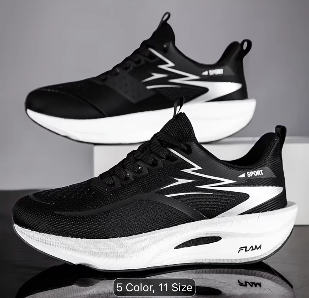 Flam Sport Running Shoes - Black - Size 6
