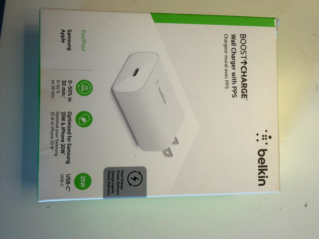 Brand new type C 20w bellkin charger