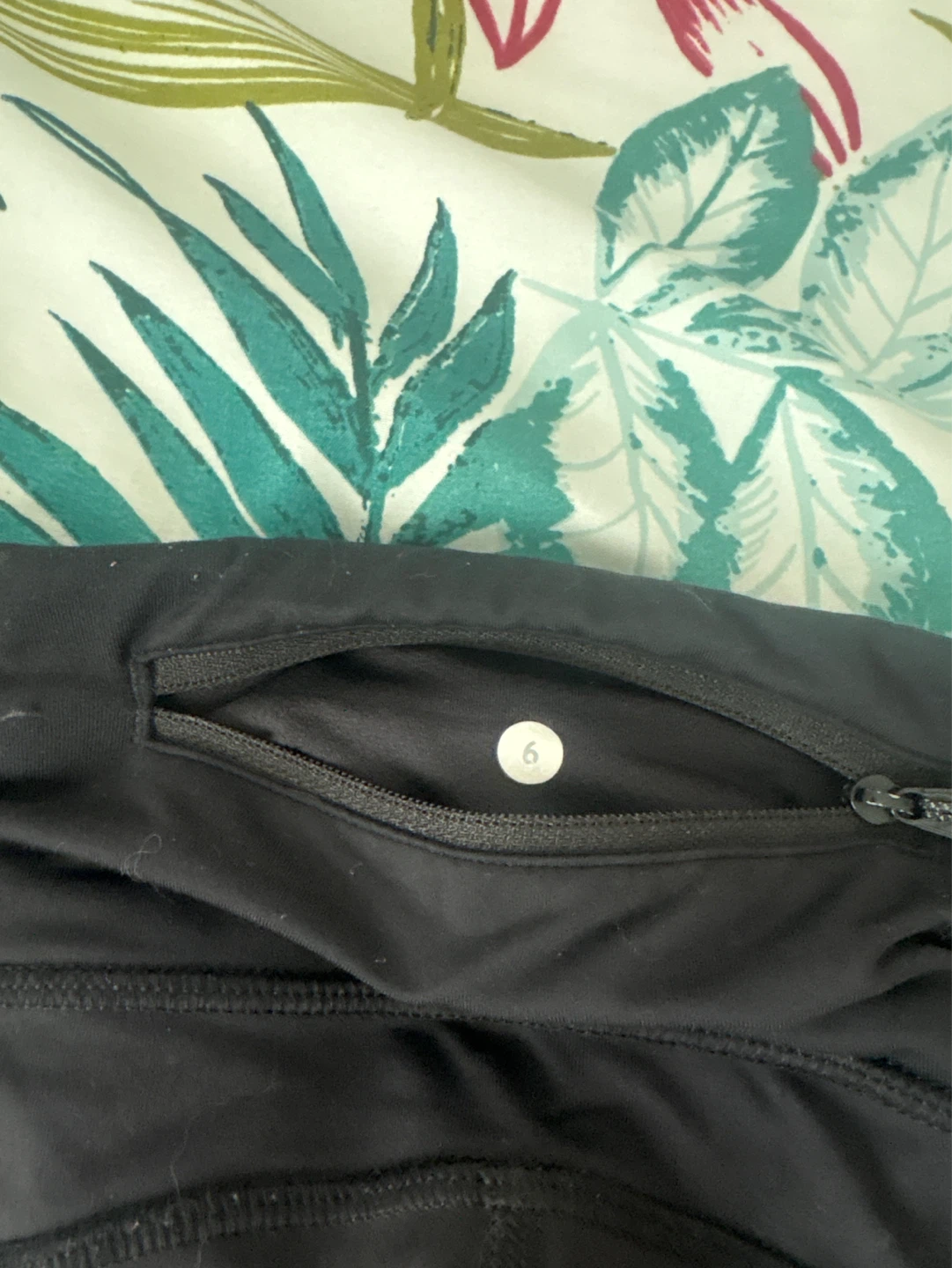Lululemon Black Running Crops Size 6