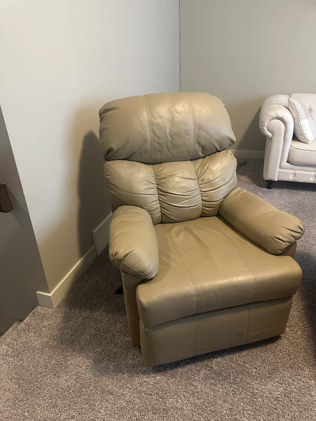 Tan Leather Recliner Chair