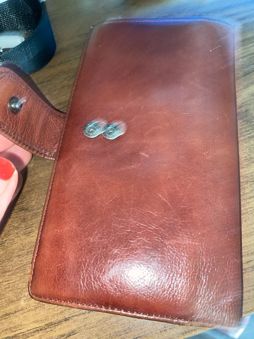 Mancini Brown Leather Clutch Wallet - photo 2