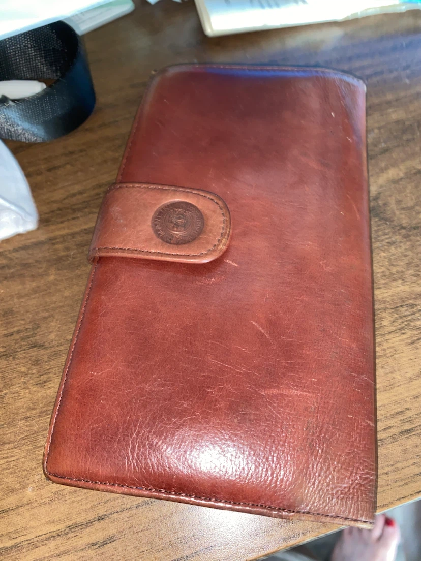 Mancini Brown Leather Clutch Wallet - photo 3