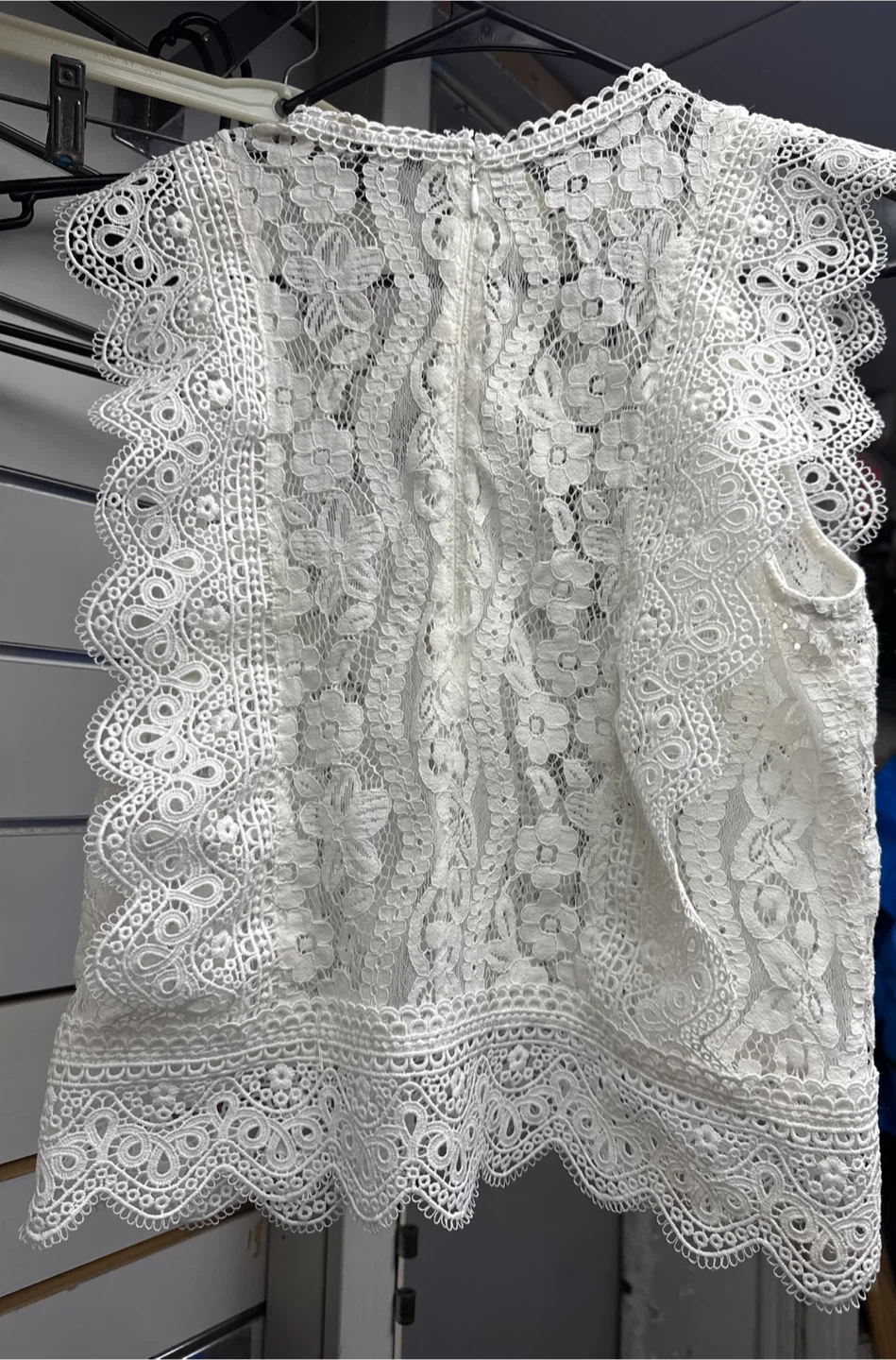Express White Lace Top XS - photo 2