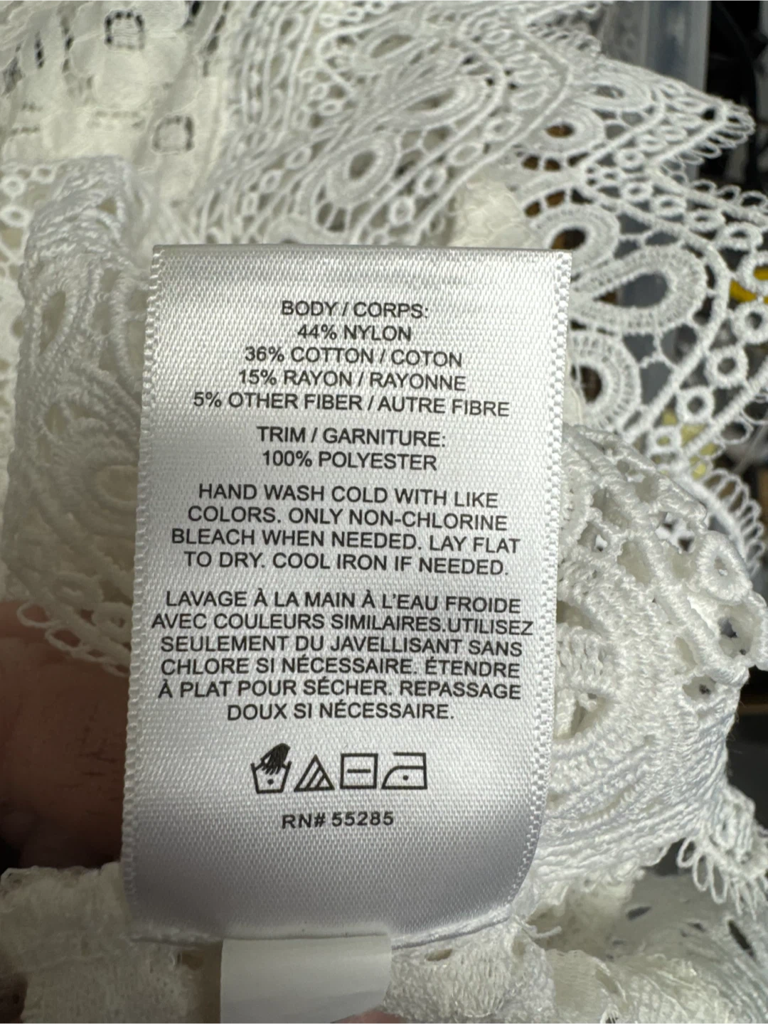 Express White Lace Top XS - photo 4