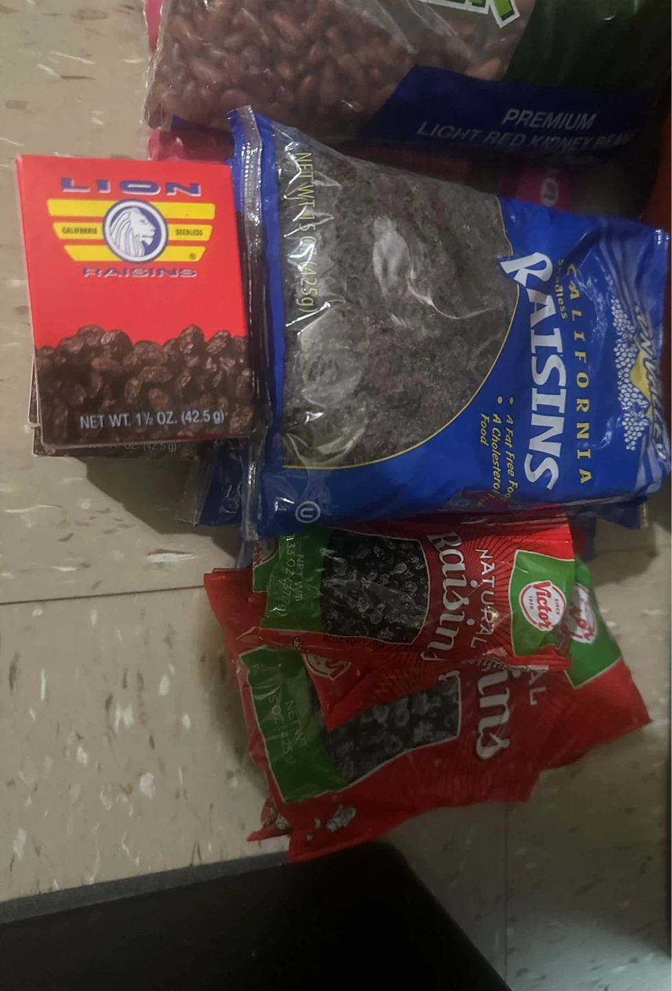 Assorted Dry Goods: Beans, Pasta, Oats, Raisins & Farina - photo 3