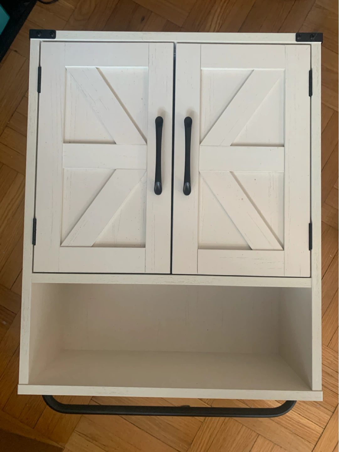 White Wall Storage Cabinet with Shelf - photo 4