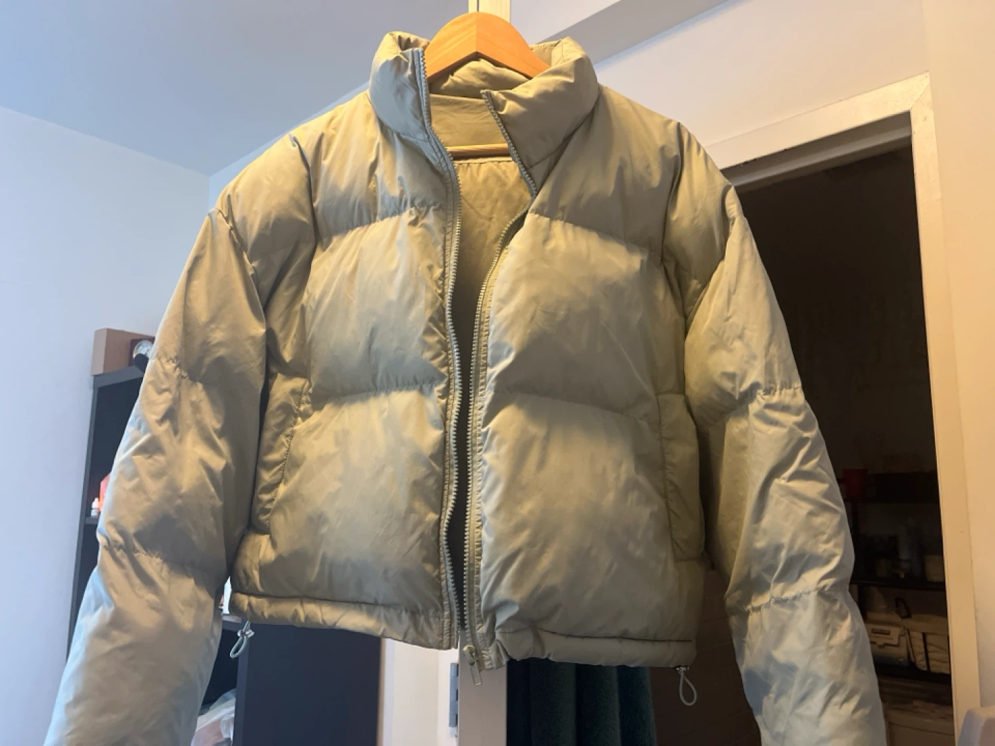 Dazy Puffer Jacket - Light Green - Size S - photo 3