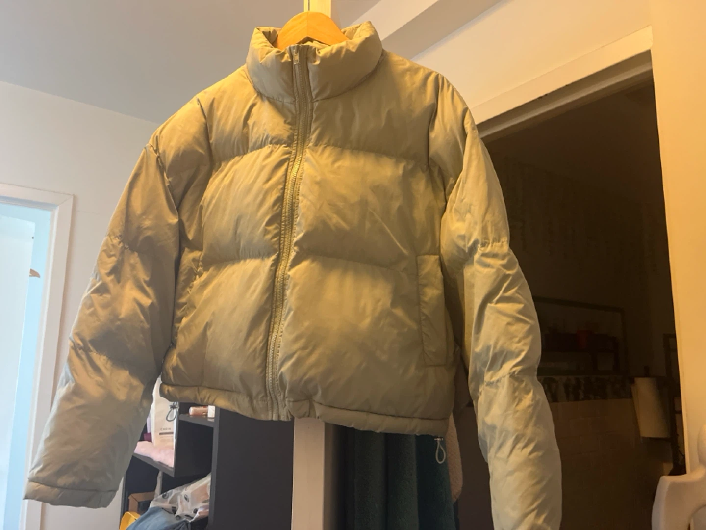 Dazy Puffer Jacket - Light Green - Size S - photo 2