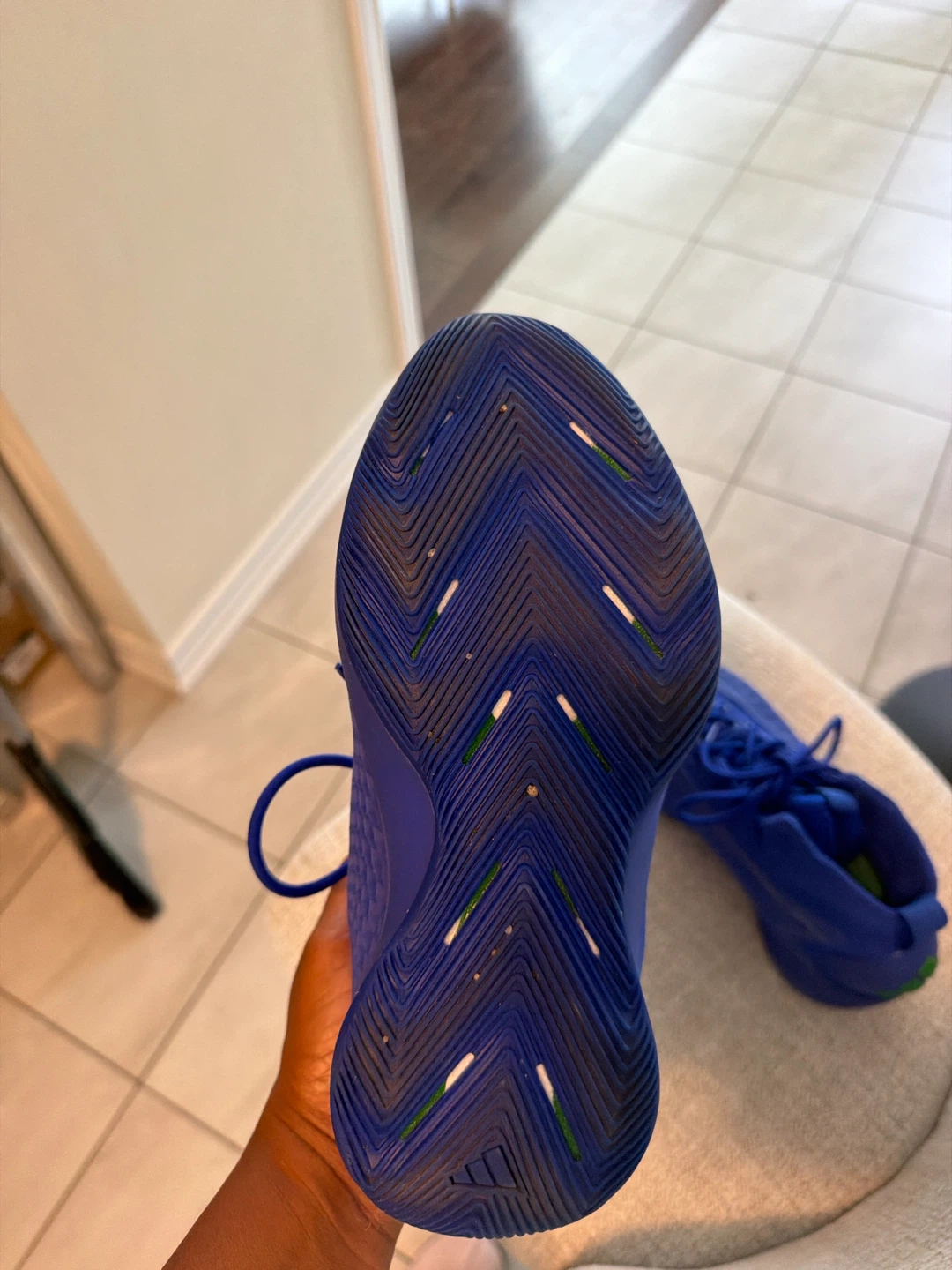 Adidas Anthony Edwards Basketball Shoes – Blue – Size 5.5 🏀💙 - photo 3