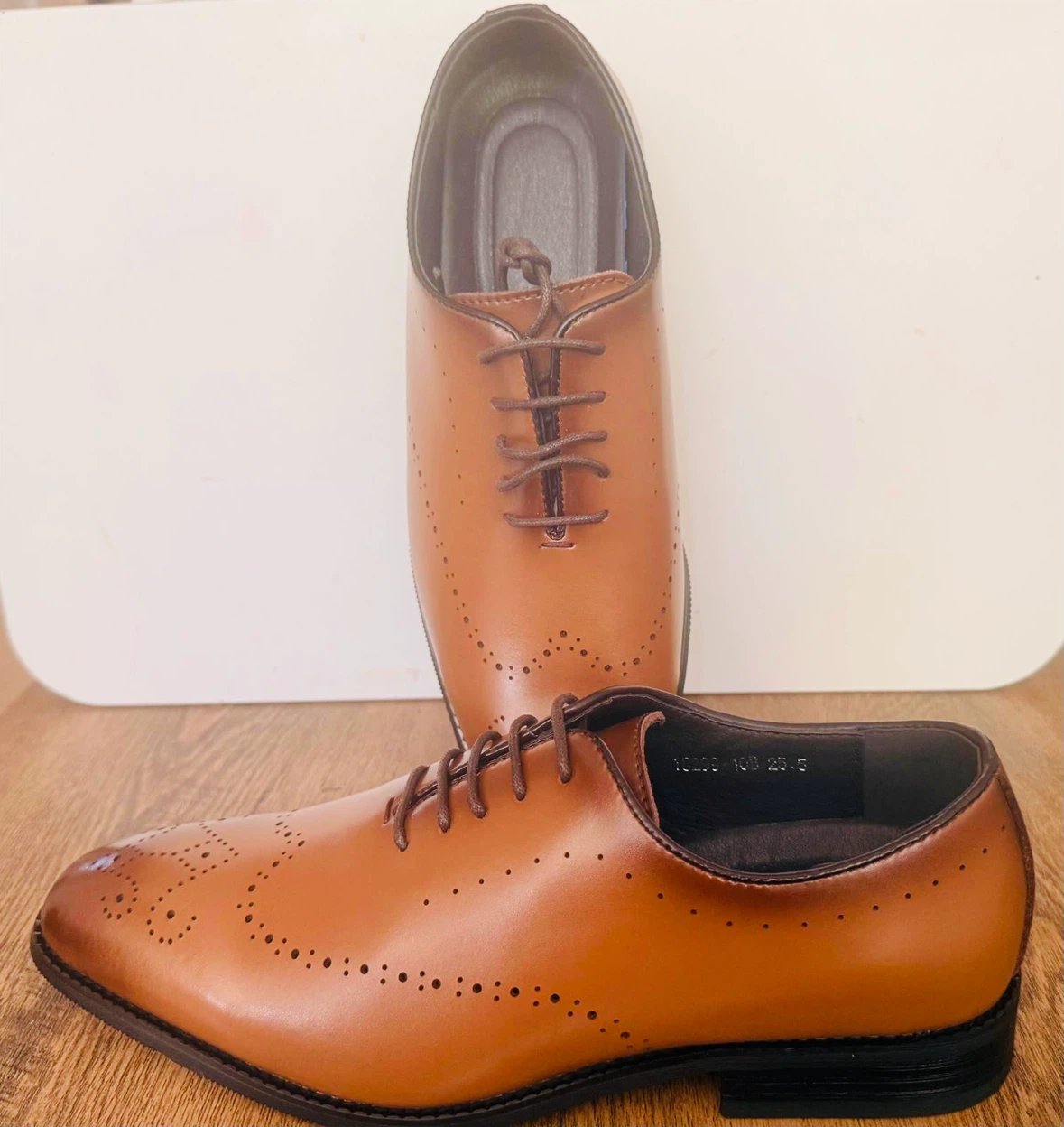 Mens leather dress shoes - photo 3