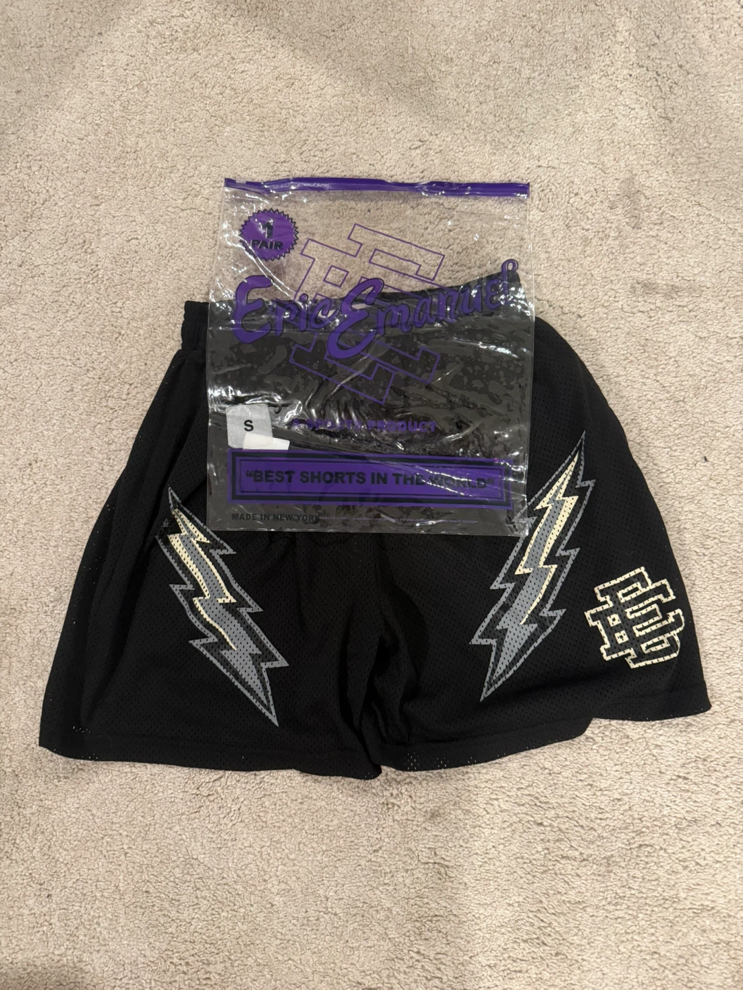 Eric Emanuel EE Basketball Shorts Black Size S