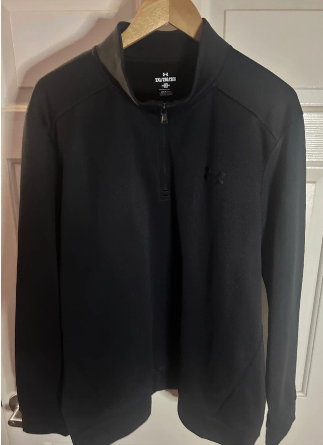Under Armour 1/4 Zip Pullover, Black, US XXL