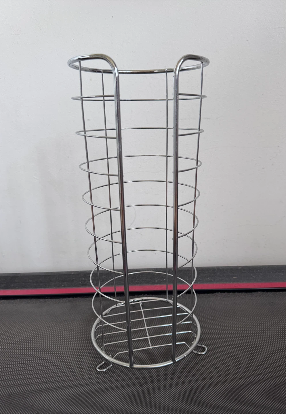 Silver Wire Toilet Paper Holder Stand