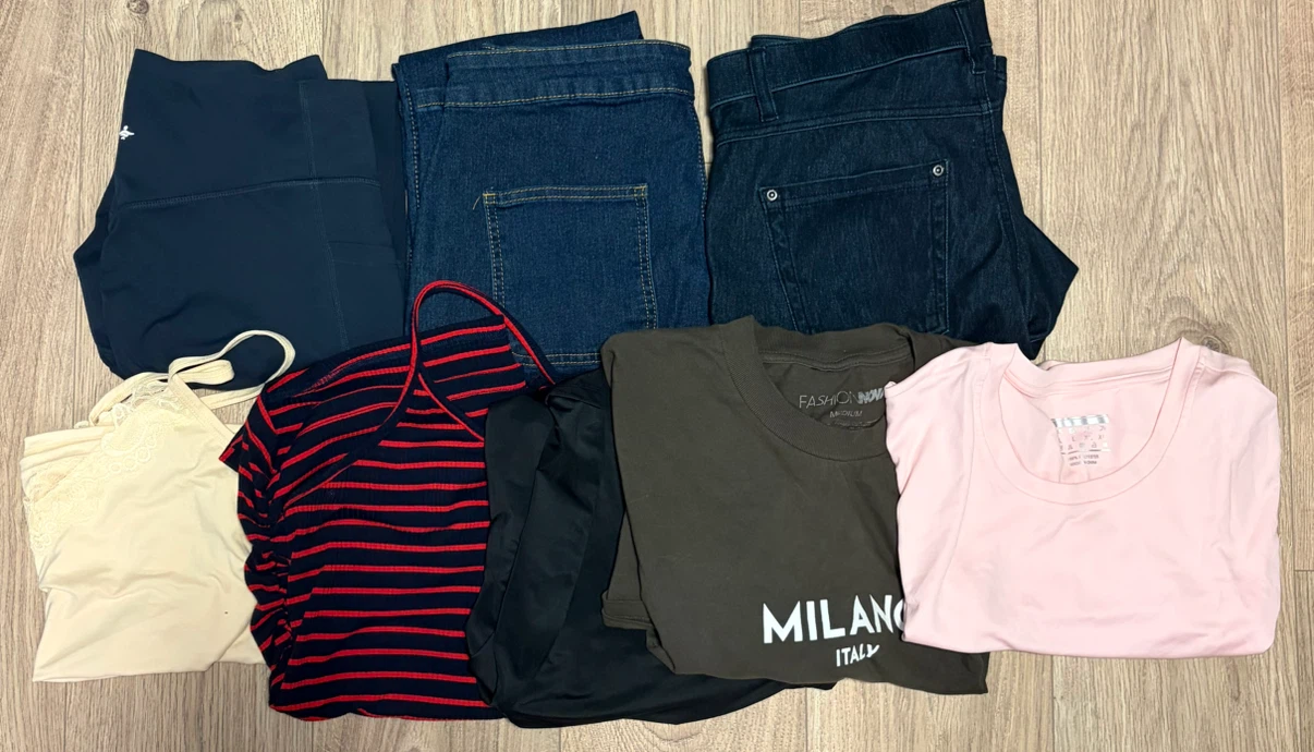 8 Assorted Large and XL Clothing