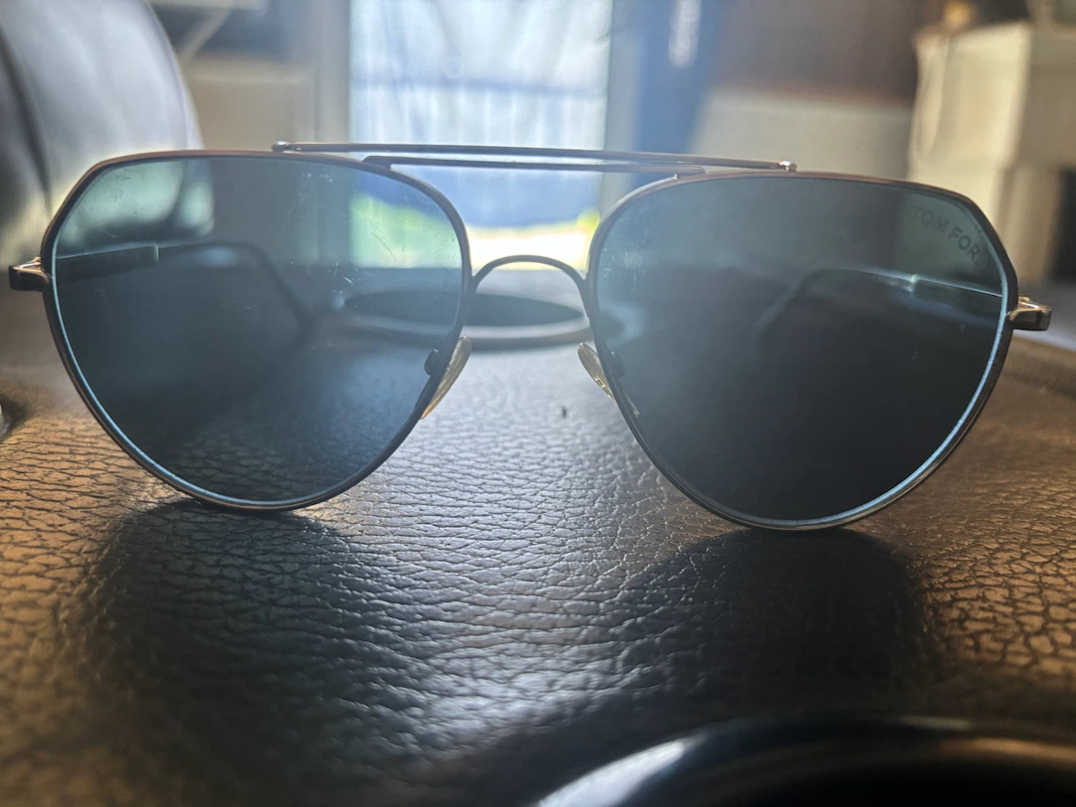 Tom Ford Marko Aviator Sunglasses Silver Blue - photo 2