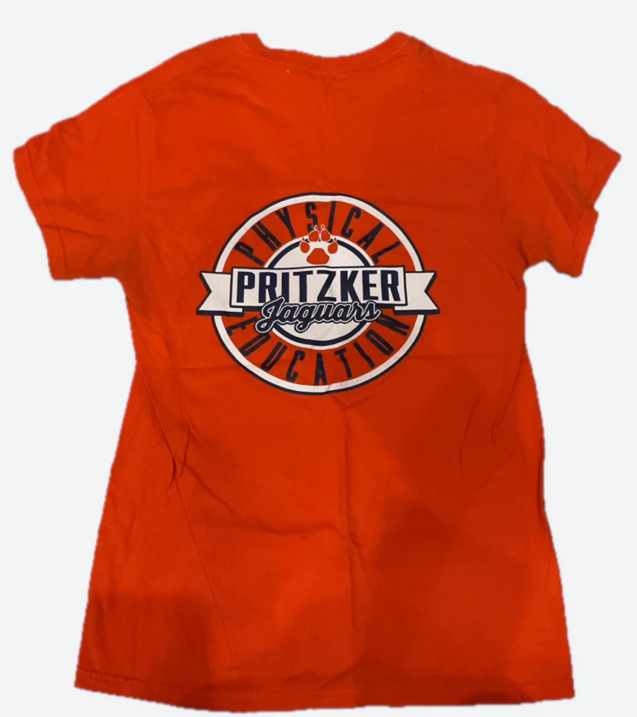 Pritzker College Prep P.E. Shirt – Orange Size S - photo 3
