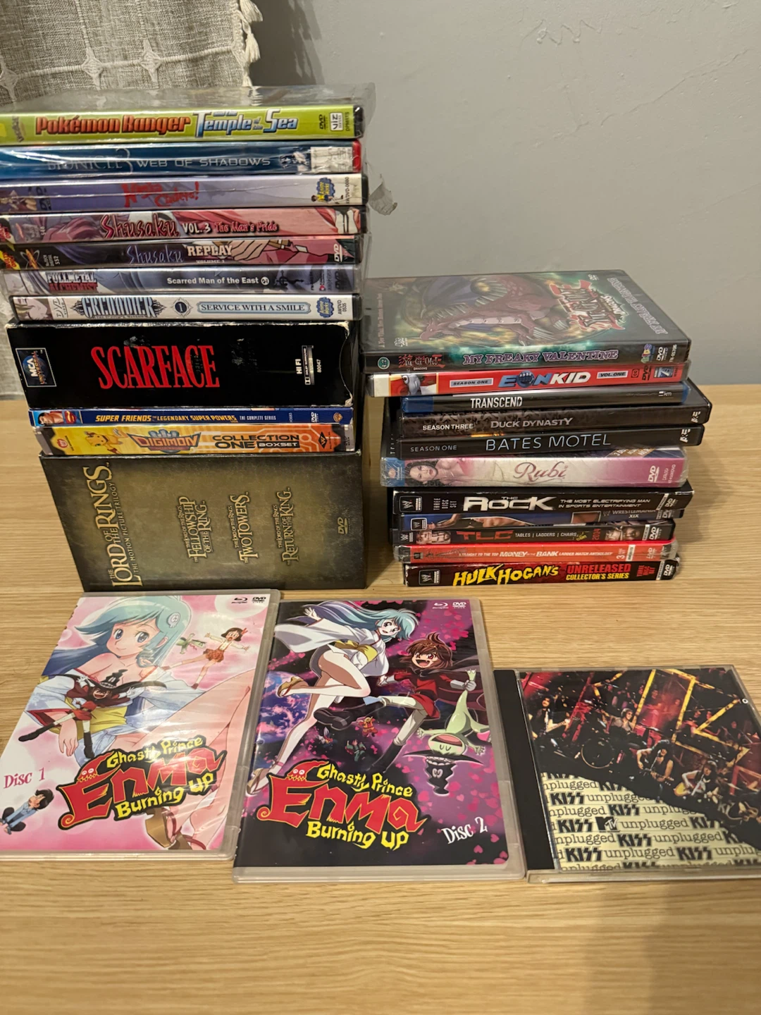 Assorted DVD and Blu-Ray Collection - Anime, Movies & Music