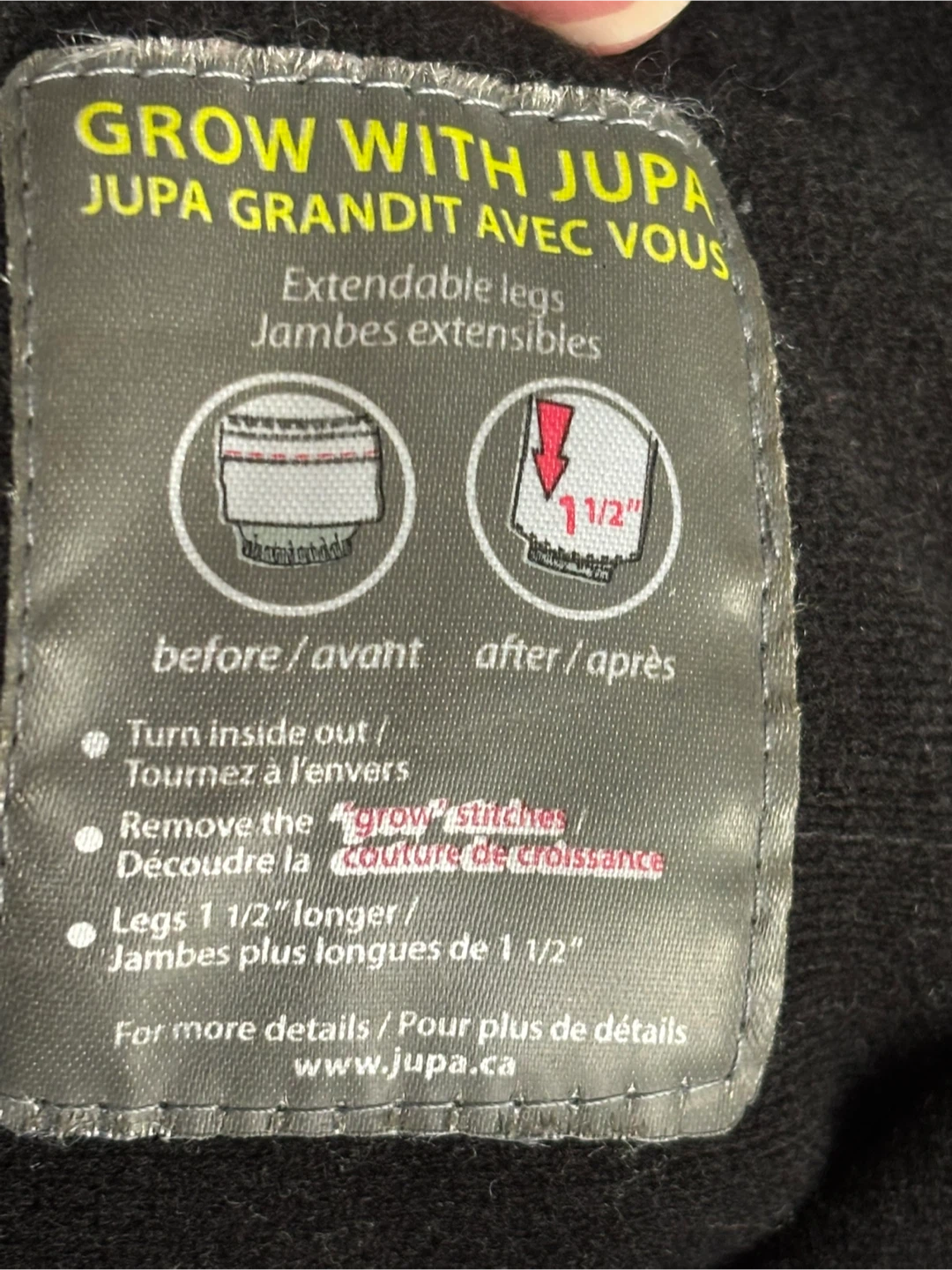 Jupa Black Ski Pants - Size 12 - photo 3