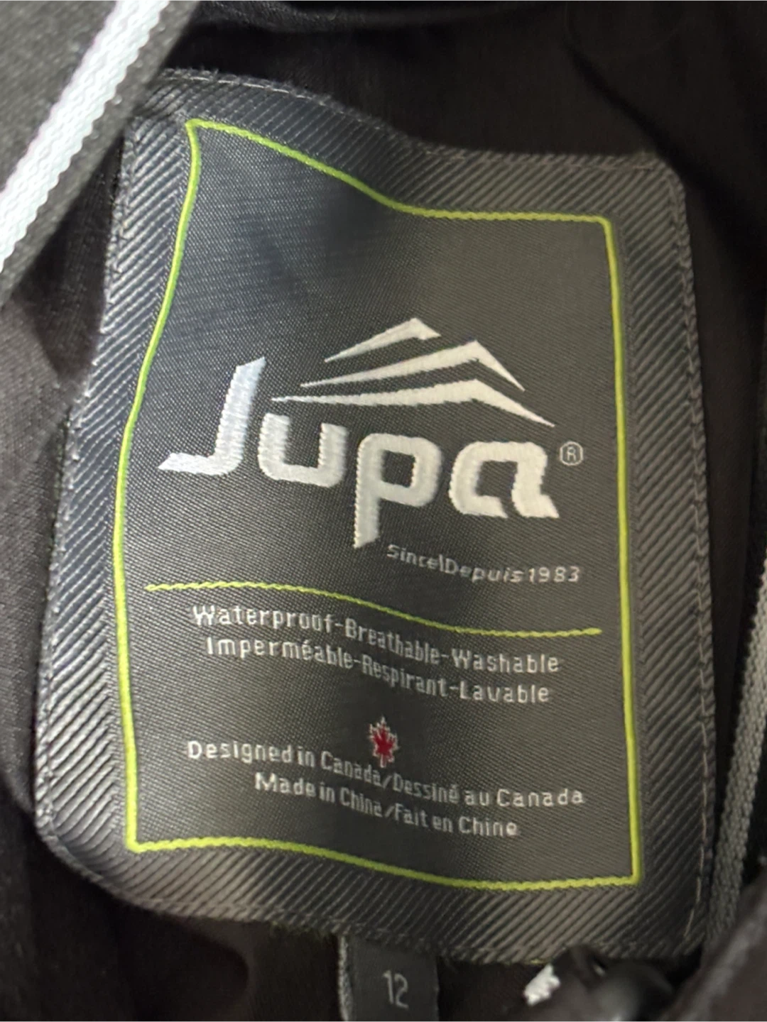 Jupa Black Ski Pants - Size 12 - photo 5