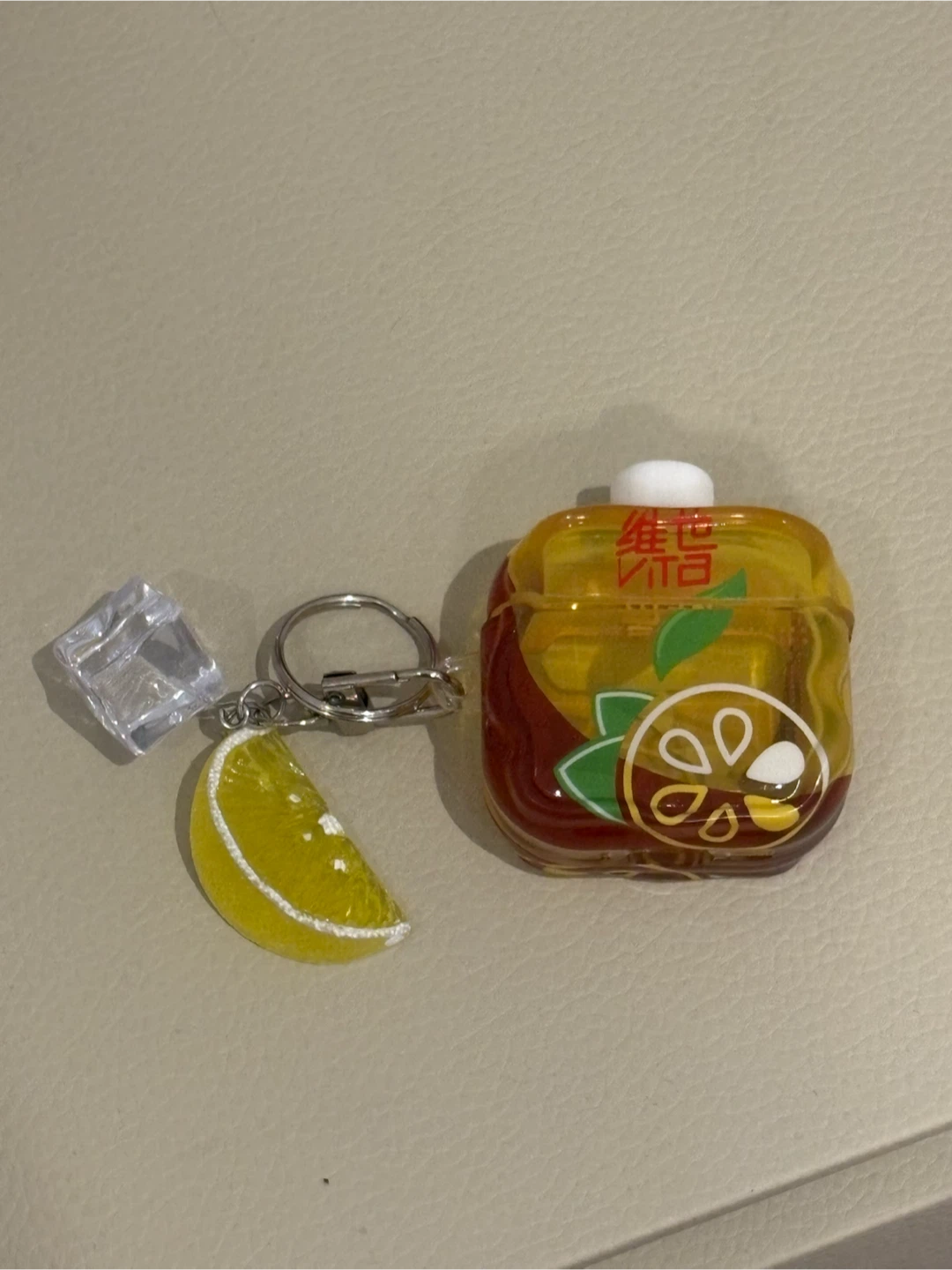 AirPods 4 Case - Vita Lemon Tea Keychain Charm - photo 2