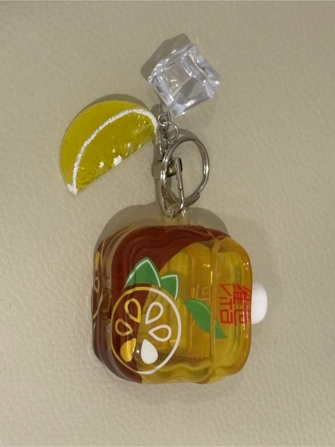 AirPods 4 Case - Vita Lemon Tea Keychain Charm - photo 3