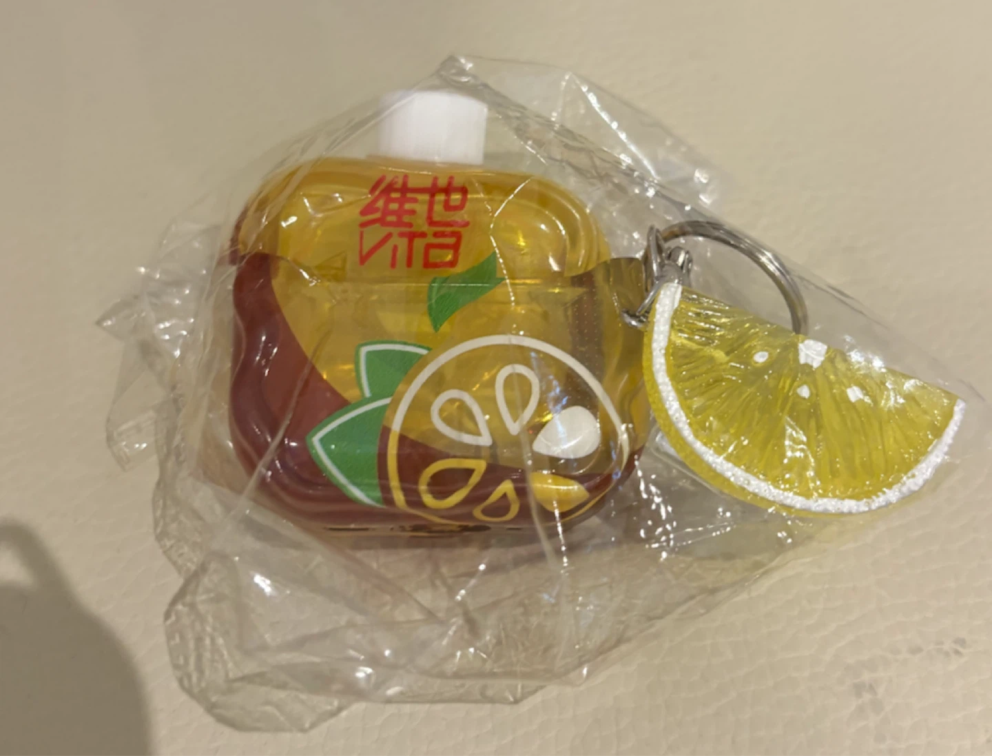 AirPods 4 Case - Vita Lemon Tea Keychain Charm