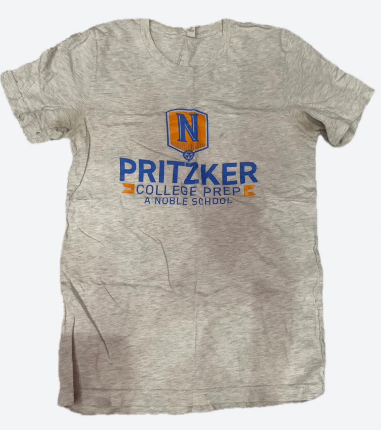 Pritzker College Prep Gray School Shirt – Size S