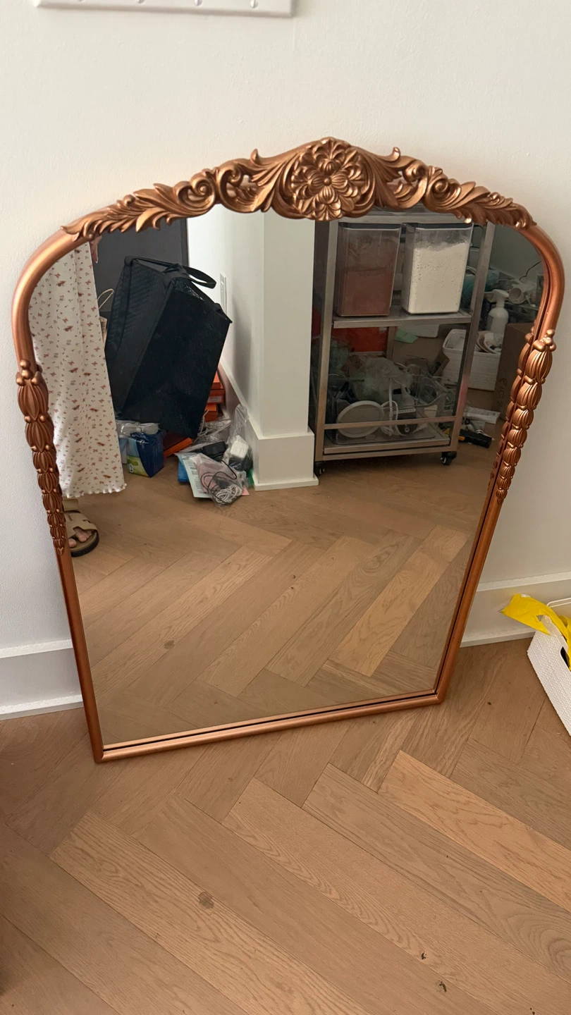 Antique Gold Arch Mirror - 24" x 36"