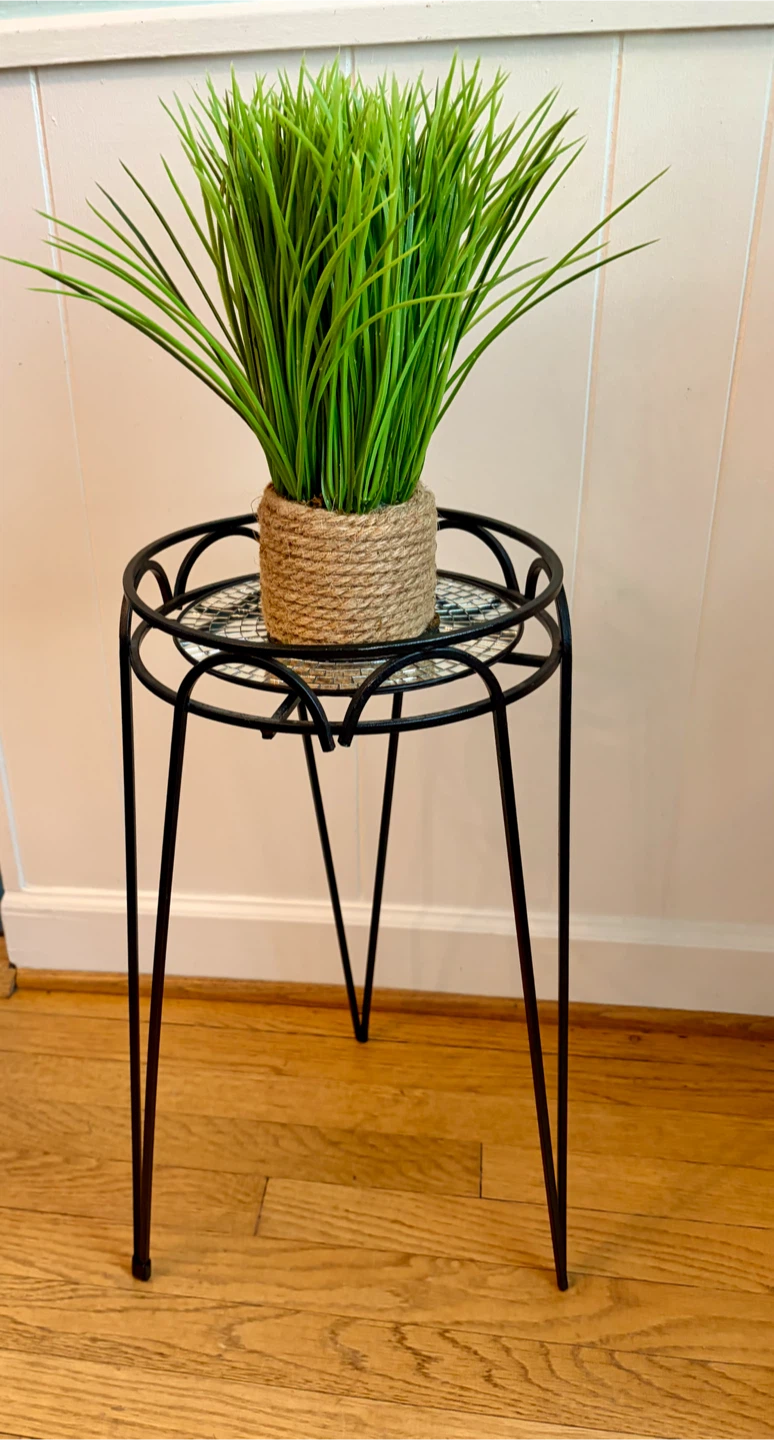 TALL BLACK PLANT STAND