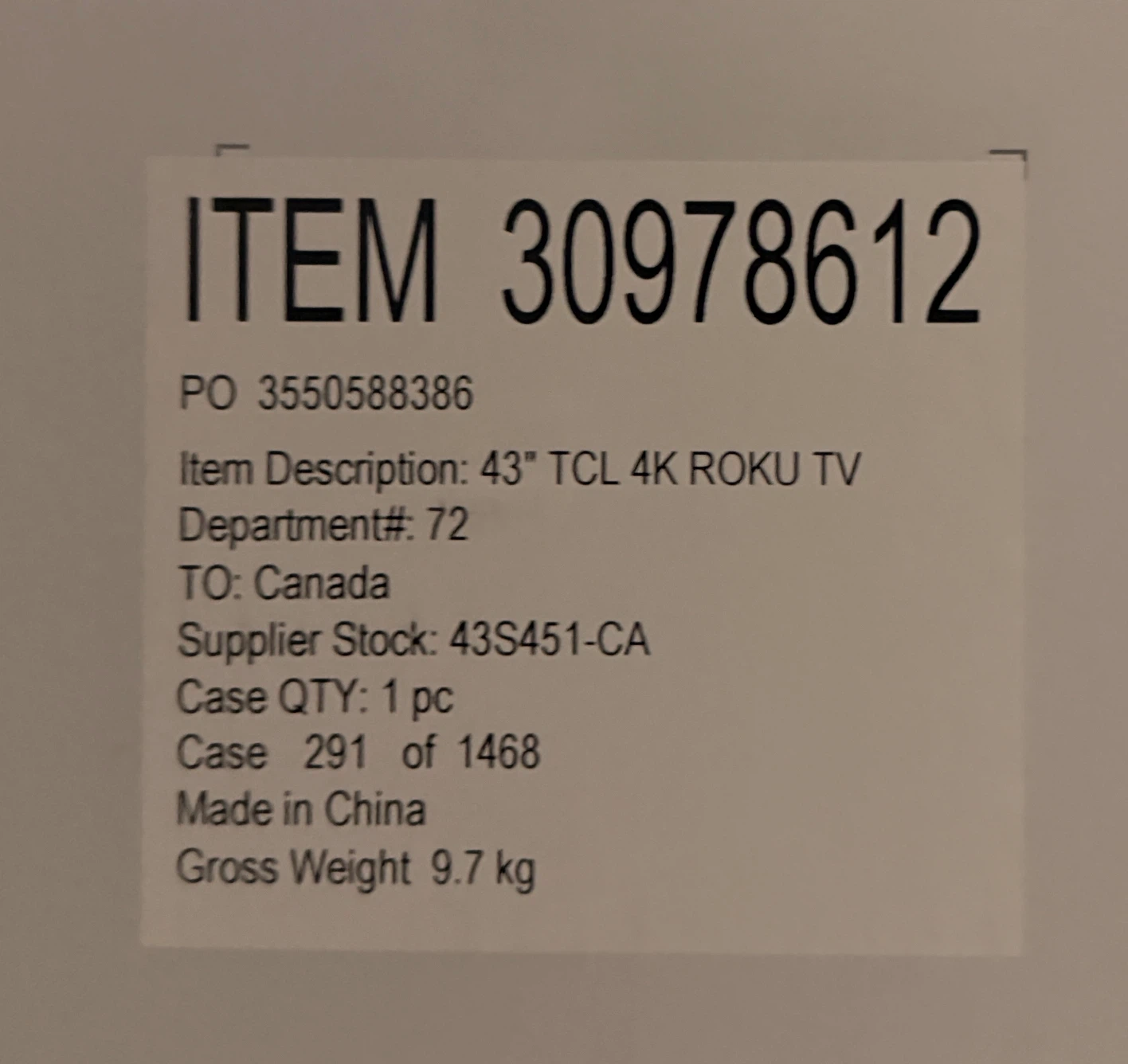 TCL 43" 4K Roku TV with stand - photo 2