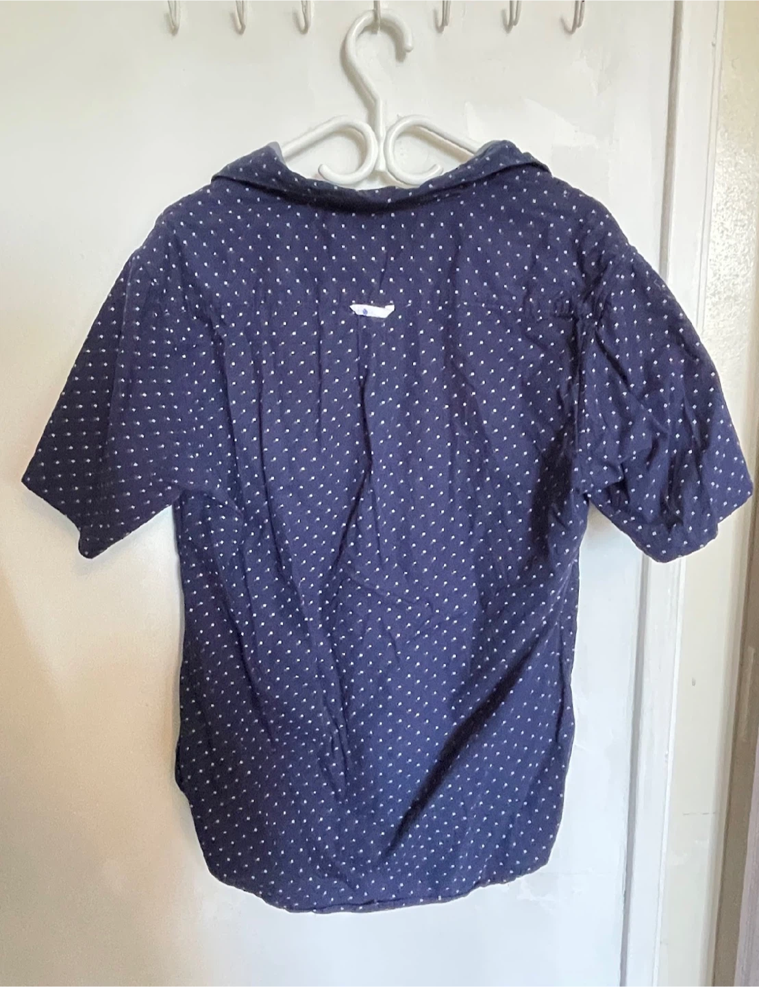Polka dot pattern T-shirt button up - photo 2